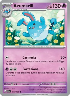 Carta Azumarill dell'espansione Cronoforze, numero 065/162