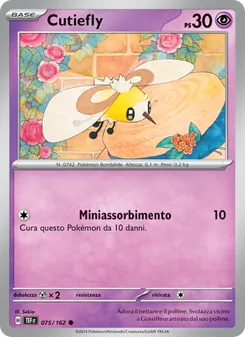 Carta Cutiefly dell'espansione Cronoforze, numero 075/162