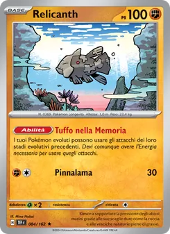 Carta Relicanth dell'espansione Cronoforze, numero 084/162