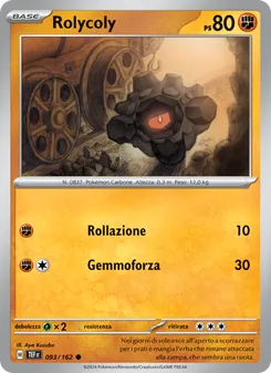 Carta Rolycoly dell'espansione Cronoforze, numero 093/162