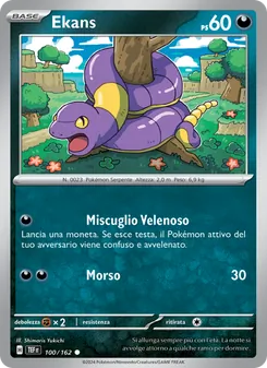 Carta Ekans dell'espansione Cronoforze, numero 100/162