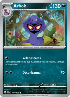 Carta Arbok dell'espansione Cronoforze, numero 101/162