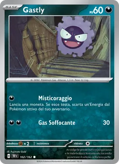 Carta Gastly dell'espansione Cronoforze, numero 102/162