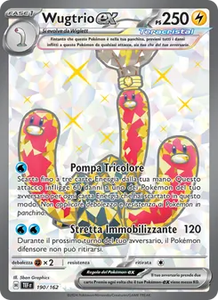 Carta Wugtrio-ex dell'espansione Cronoforze, numero 190/162