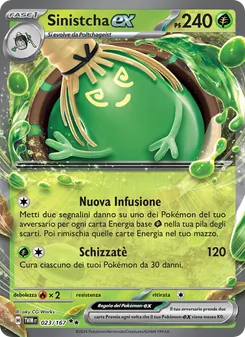 Carta Sinistcha-ex dell'espansione Crepuscolo Mascherato, numero 023/167