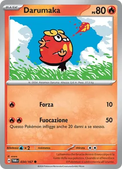 Carta Darumaka dell'espansione Crepuscolo Mascherato, numero 034/167