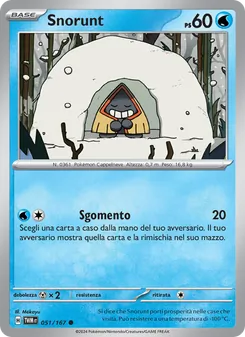 Carta Snorunt dell'espansione Crepuscolo Mascherato, numero 051/167