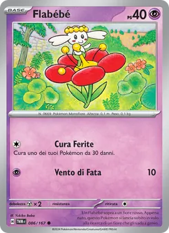 Carta Flabébé dell'espansione Crepuscolo Mascherato, numero 086/167