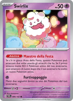 Carta Swirlix dell'espansione Crepuscolo Mascherato, numero 089/167