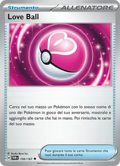 Carta Love Ball dell'espansione Crepuscolo Mascherato, numero 156/167