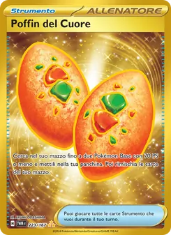 Carta Poffin del Cuore dell'espansione Crepuscolo Mascherato, numero 223/167