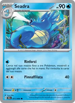 Carta Seadra dell'espansione Segreto Fiabesco, numero 011/64