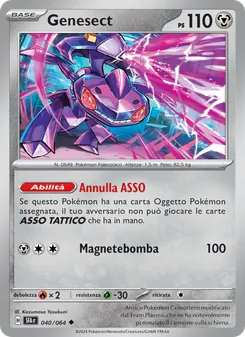 Carta Genesect dell'espansione Segreto Fiabesco, numero 040/64