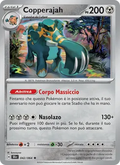 Carta Copperajah dell'espansione Segreto Fiabesco, numero 042/64