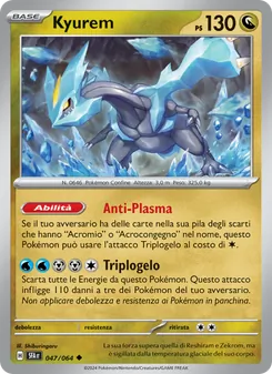 Carta Kyurem dell'espansione Segreto Fiabesco, numero 047/64
