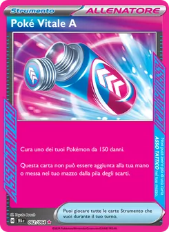 Carta Poké Vitale A dell'espansione Segreto Fiabesco, numero 062/64