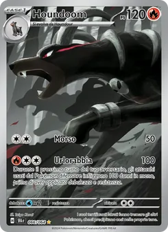 Carta Houndoom dell'espansione Segreto Fiabesco, numero 066/64