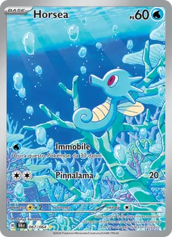 Carta Horsea dell'espansione Segreto Fiabesco, numero 067/64