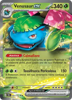 Carta Venusaur-ex dell'espansione Corona Astrale, numero 001/142