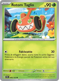 Carta Rotom Taglio dell'espansione Corona Astrale, numero 008/142