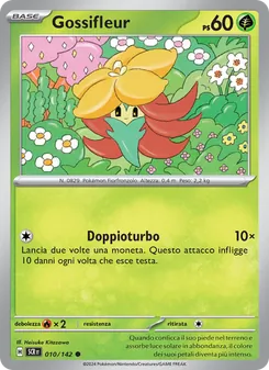 Carta Gossifleur dell'espansione Corona Astrale, numero 010/142