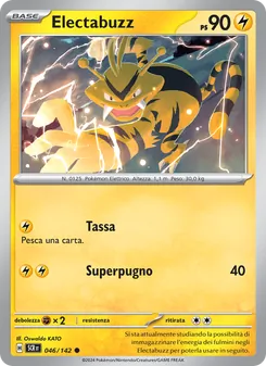 Carta Electabuzz dell'espansione Corona Astrale, numero 046/142