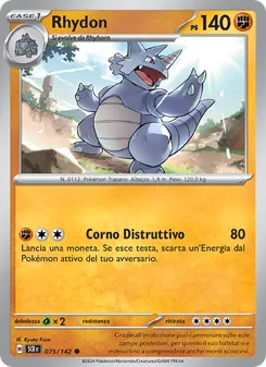 Carta Rhydon dell'espansione Corona Astrale, numero 075/142