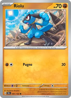 Carta Riolu dell'espansione Corona Astrale, numero 081/142