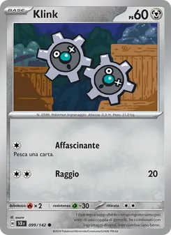 Carta Klink dell'espansione Corona Astrale, numero 099/142