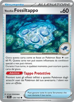Carta Vecchio Fossiltappo dell'espansione Corona Astrale, numero 129/142
