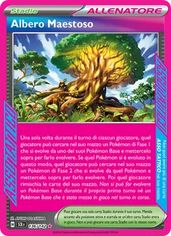 Carta Albero Maestoso dell'espansione Corona Astrale, numero 136/142