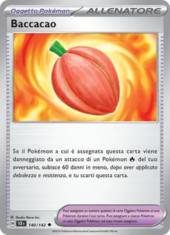 Carta Baccacao dell'espansione Corona Astrale, numero 140/142
