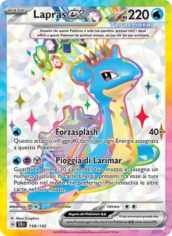 Carta Lapras-ex dell'espansione Corona Astrale, numero 158/142