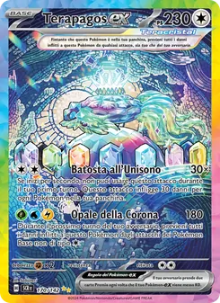 Carta Terapagos-ex dell'espansione Corona Astrale, numero 170/142