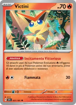 Carta Victini dell'espansione Scintille Folgoranti, numero 021/191