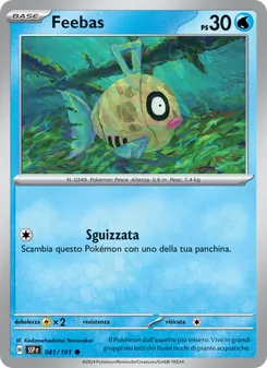 Carta Feebas dell'espansione Scintille Folgoranti, numero 041/191
