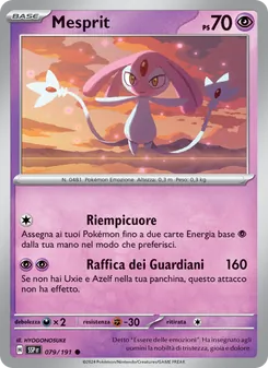 Carta Mesprit dell'espansione Scintille Folgoranti, numero 079/191
