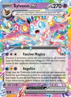 Carta Sylveon-ex dell'espansione Scintille Folgoranti, numero 086/191