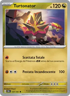 Carta Turtonator dell'espansione Scintille Folgoranti, numero 137/191
