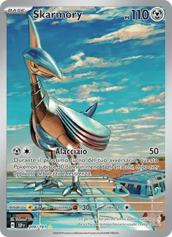 Carta Skarmory dell'espansione Scintille Folgoranti, numero 209/191