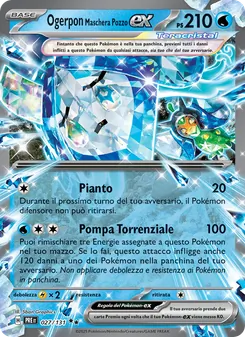 Carta Ogerpon Maschera Pozzo-ex dell'espansione Evoluzioni Prismatiche, numero 027/131