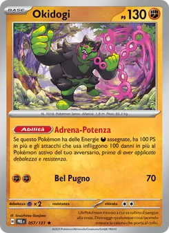 Carta Okidogi dell'espansione Evoluzioni Prismatiche, numero 057/131