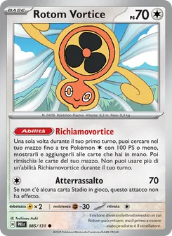 Carta Rotom Vortice dell'espansione Evoluzioni Prismatiche, numero 085/131