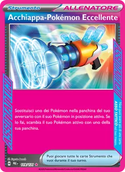 Carta Acchiappa-Pokémon Eccellente dell'espansione Evoluzioni Prismatiche, numero 119/131