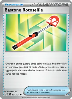Carta Bastone Rotoselfie dell'espansione Evoluzioni Prismatiche, numero 127/131