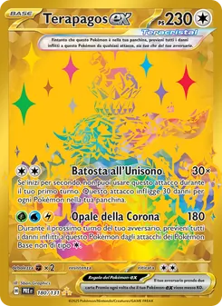 Carta Terapagos-ex dell'espansione Evoluzioni Prismatiche, numero 180/131