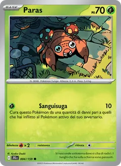Carta Paras dell'espansione Avventure Insieme, numero 004/159