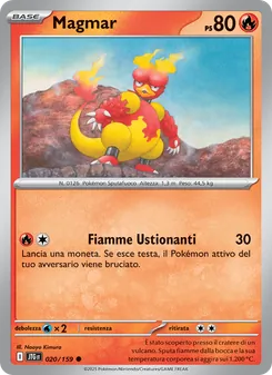 Carta Magmar dell'espansione Avventure Insieme, numero 020/159
