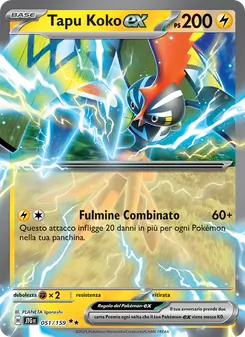 Carta Tapu Koko-ex dell'espansione Avventure Insieme, numero 051/159
