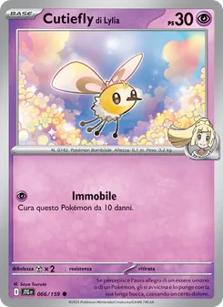Carta Cutiefly di Lylia dell'espansione Avventure Insieme, numero 066/159